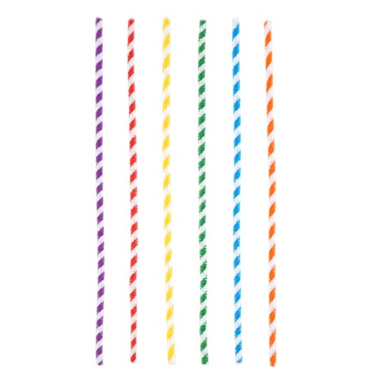 24 Packs: 25 ct. (600 total) Primary Stripes Mix Chenille Pipe Cleaners by Creatology&#x2122;